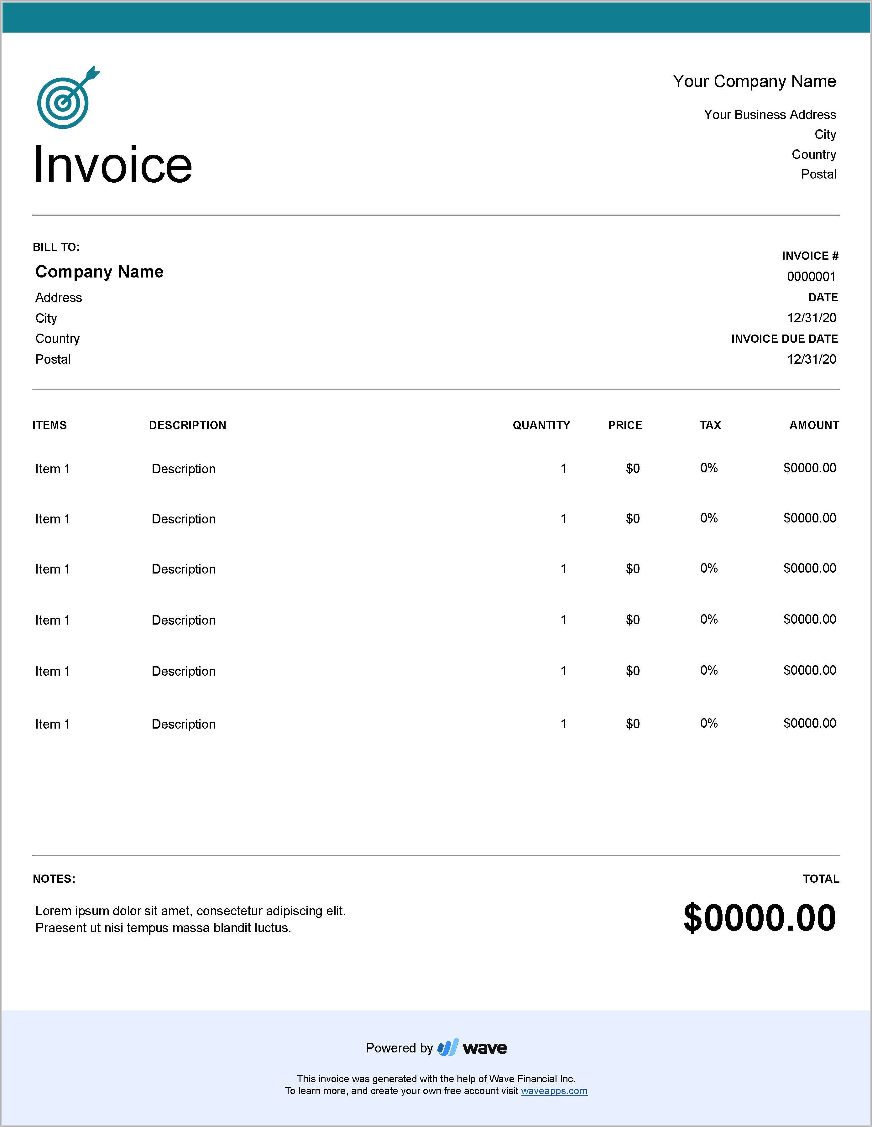 Template For Outstanding Invoices