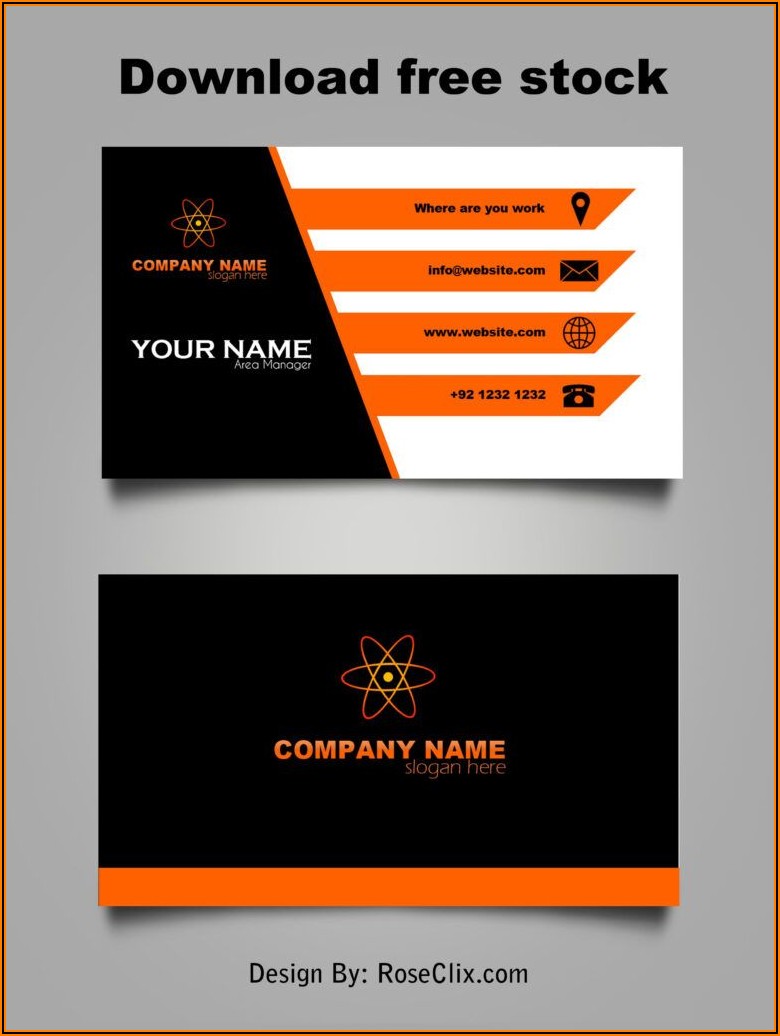 Blank Business Card Template Free