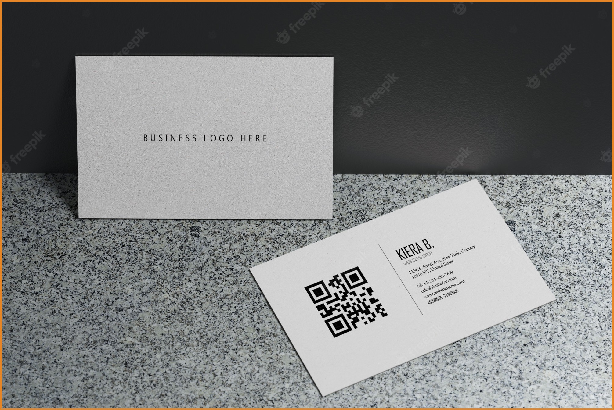 Blank Business Card Template Psd
