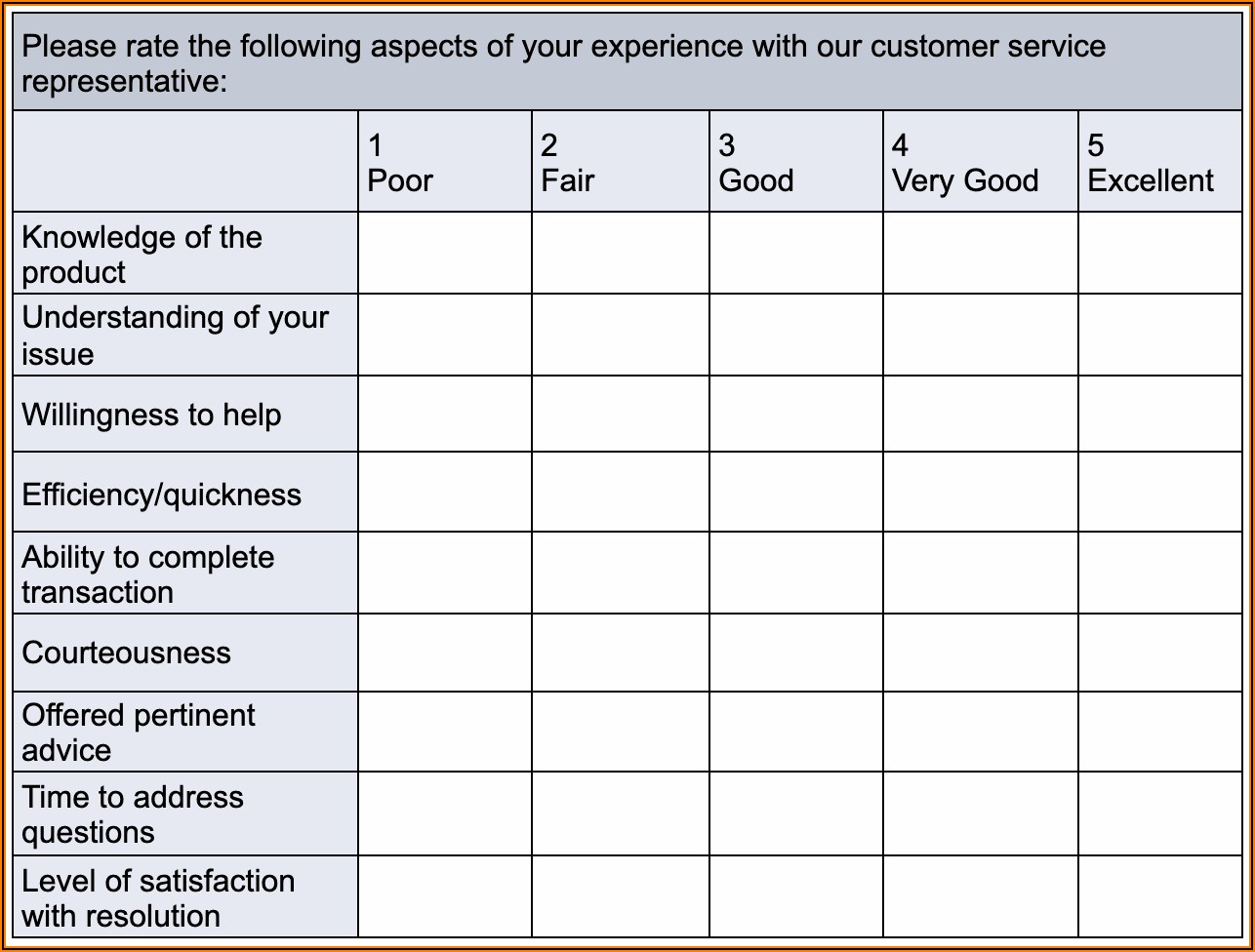Client Satisfaction Customer Satisfaction Survey Template Free