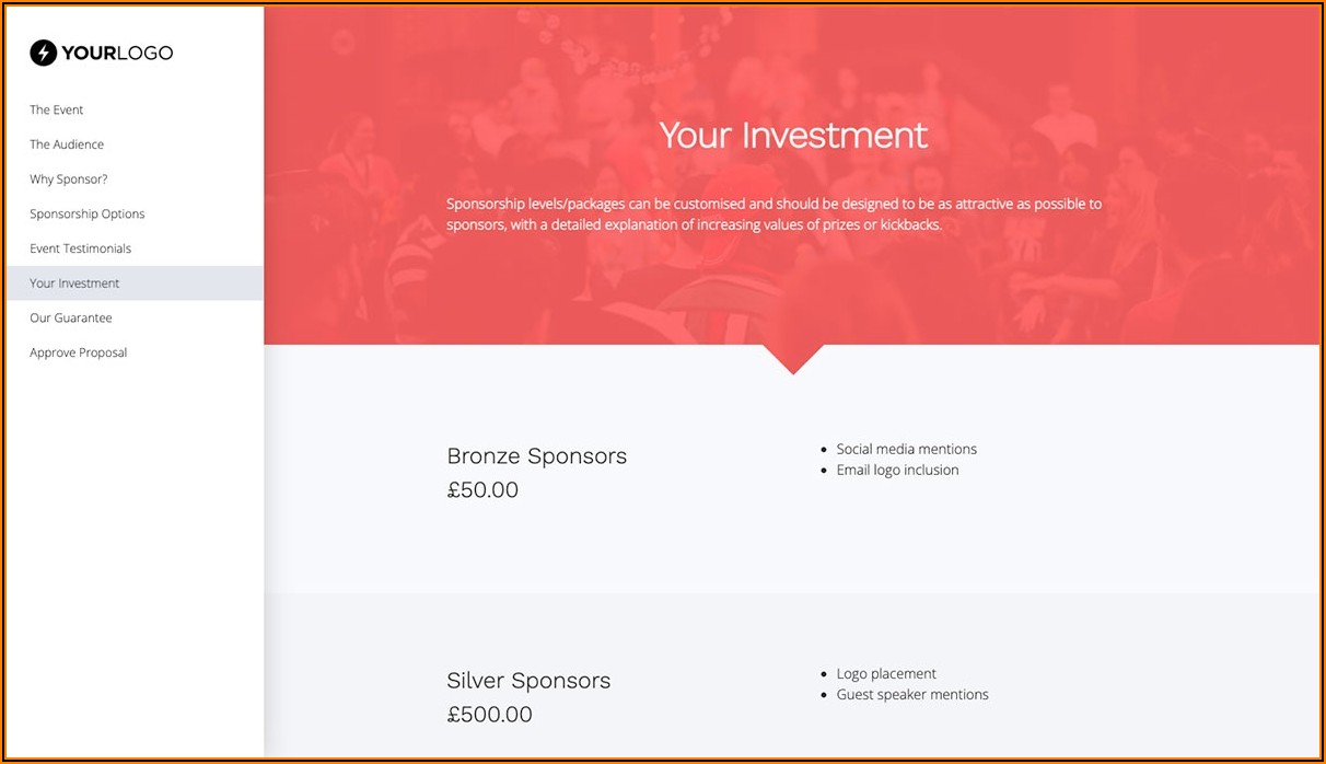 Event Sponsorship Proposal Template Free