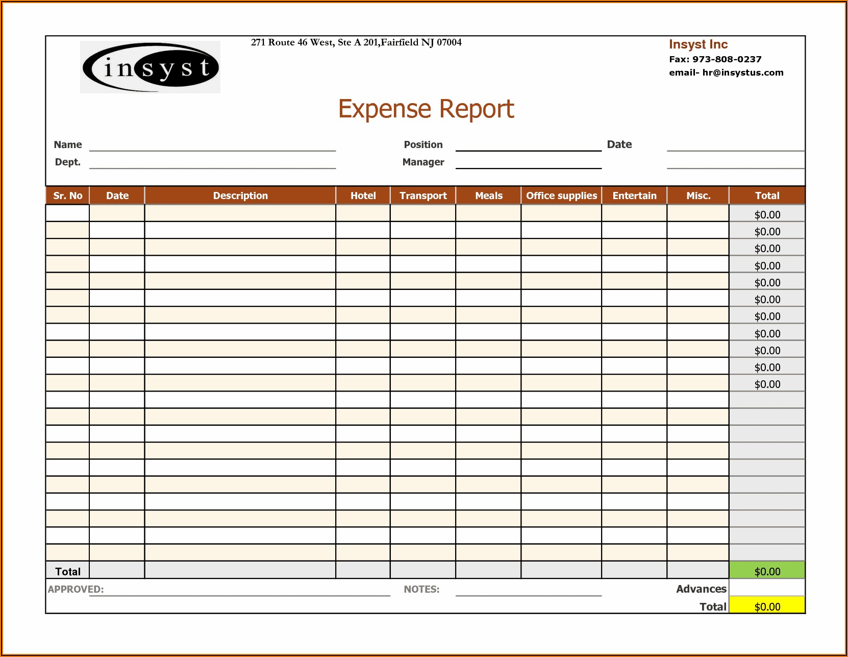 Free Excel Templates For Hotel Business