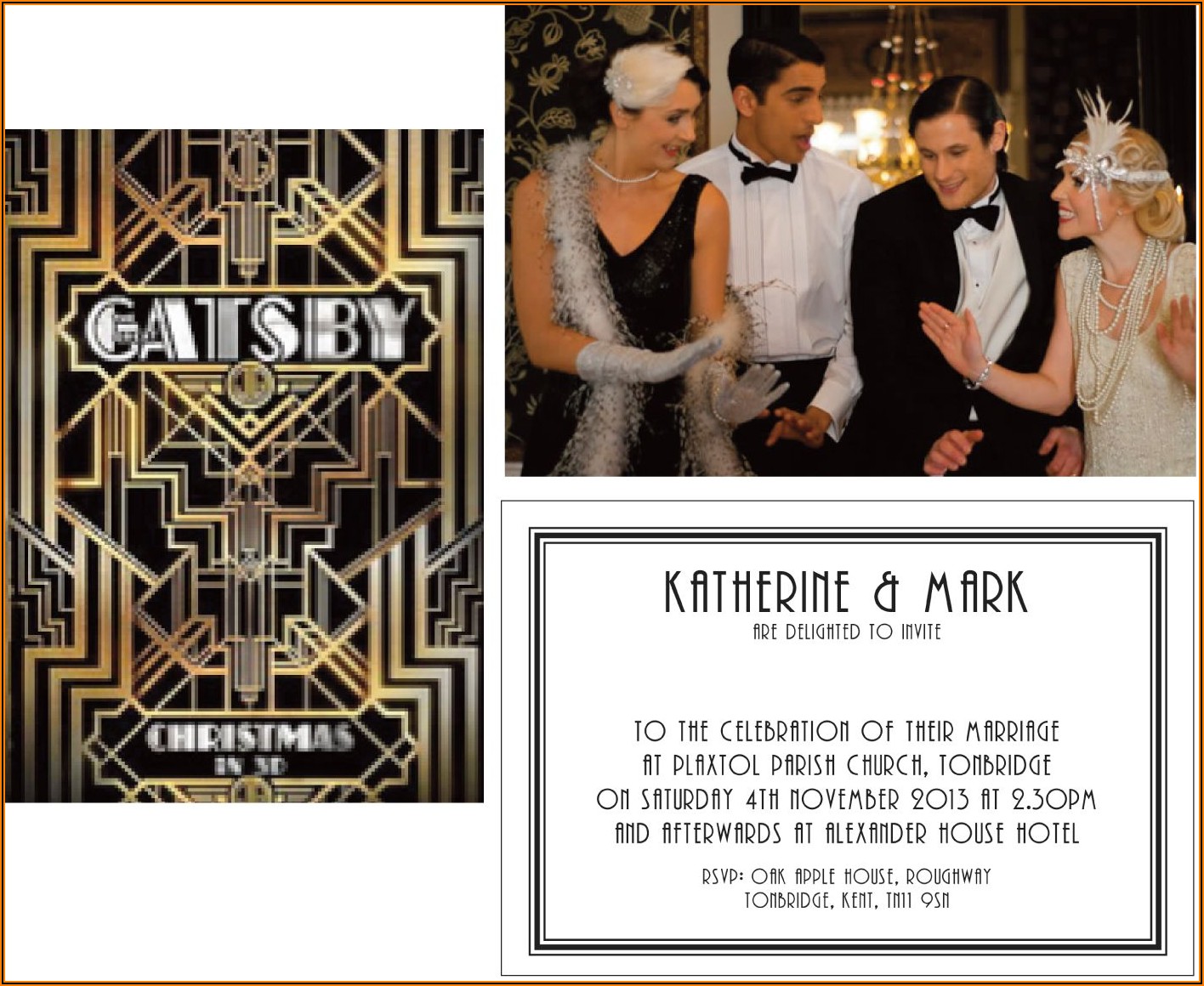 Gatsby Themed Party Invitation Template