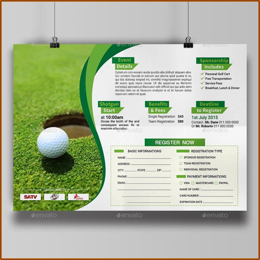Golf Tournament Email Invitation Template