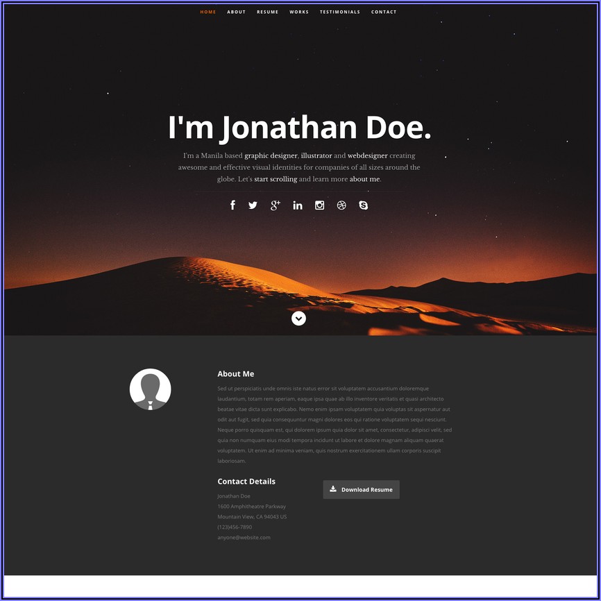 Responsive Web Design Html Template Free Download