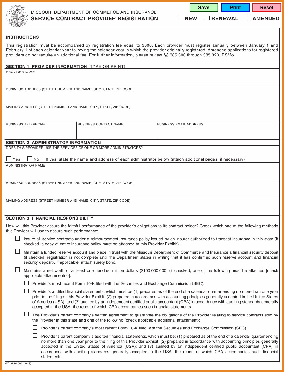 Service Contract Form Pdf