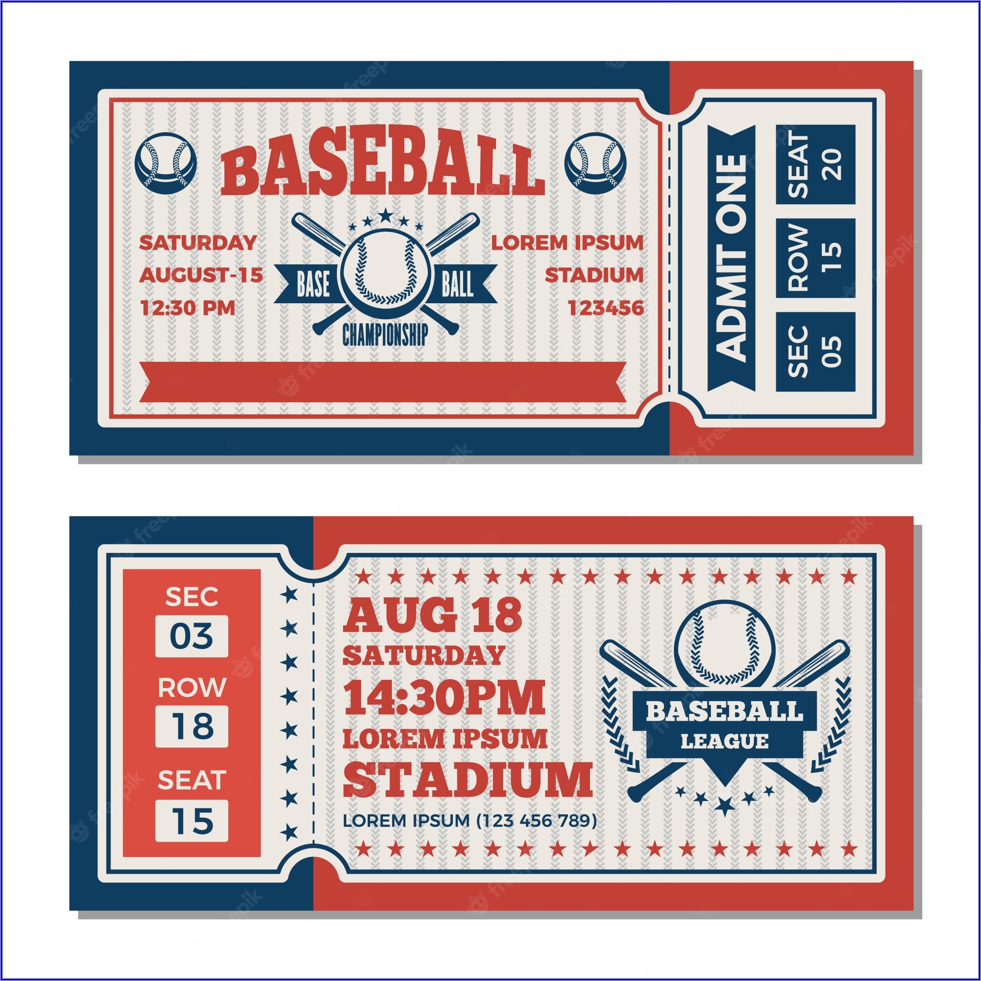 Sports Ticket Template Free Download