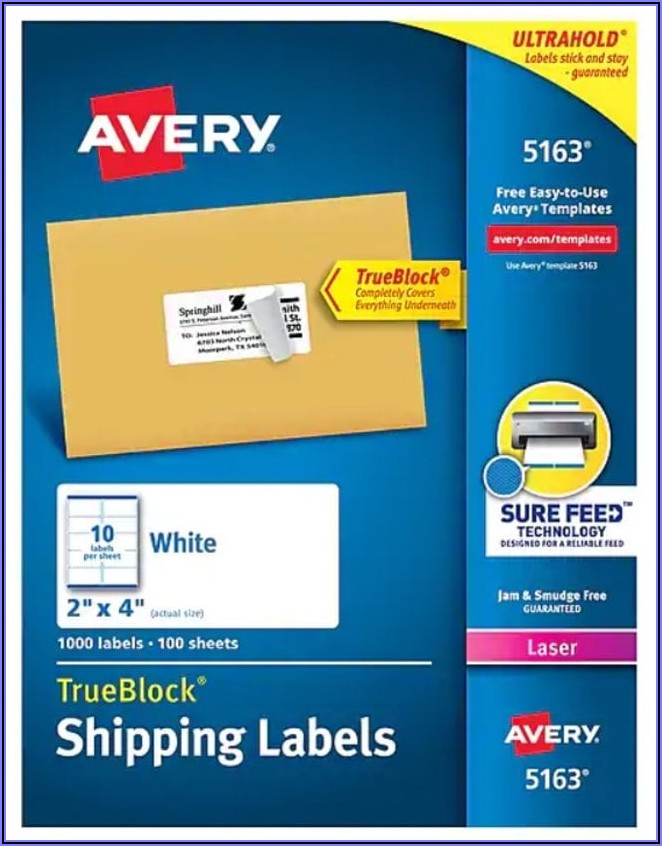 Staples Shipping Label Template 5163