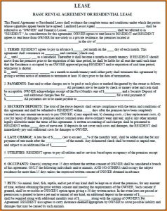 Free Florida Residential Lease Agreement Forms To Print