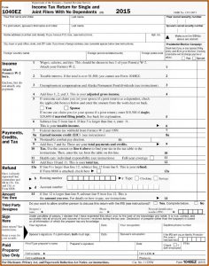 Irs Forms 1040ez 2016
