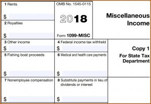 Printable 1099 Form 2018