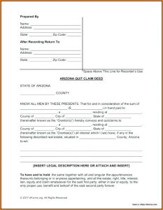 Quick Claim Deed Form California