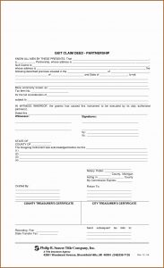 Quick Claim Deed Form Indiana