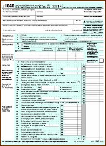1040a 2014 Form
