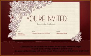 1st Wedding Anniversary Invitation Templates