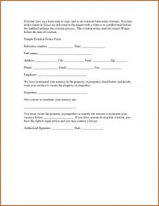 30 Day Eviction Notice Template Arizona