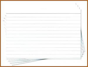 3x5 Index Card Template Excel