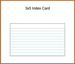 3x5 Index Card Template For Mac