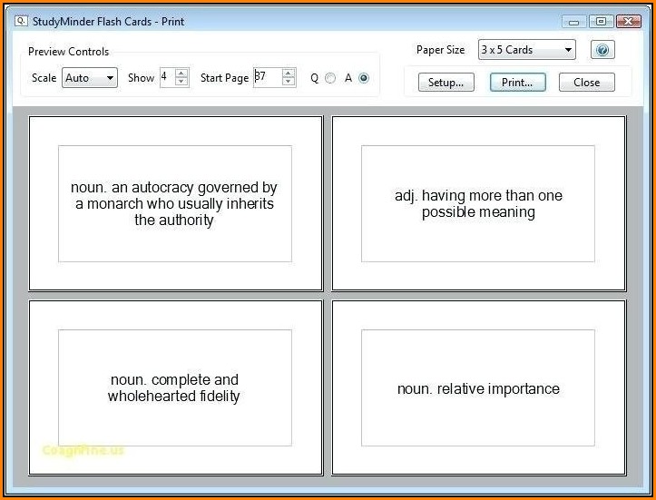 3x5 Index Card Template Google Docs