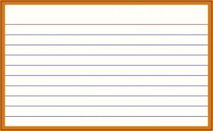 3x5 Index Card Template Word 2016