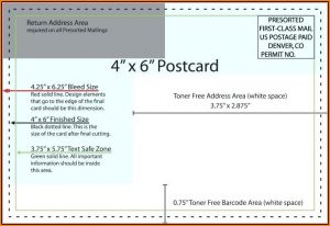 4x6 Postcard Mailing Template