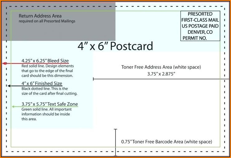 4x6 Postcard Mailing Template