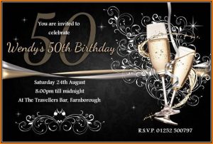 50th Birthday Invitation Templates Free Download