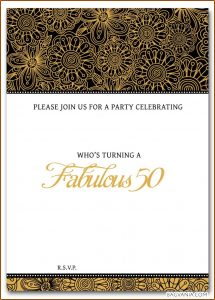50th Birthday Invitation Templates Free Printable