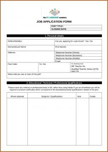 7 11 Job Application Form