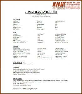 Acting Resume Builder