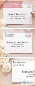Address Label Templates For Wedding Invitations