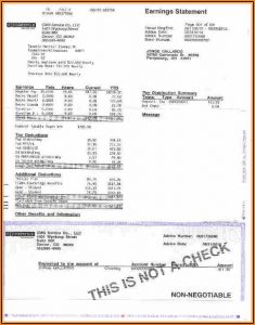 Adp Pay Stub Template Pdf