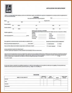 Aldi Job Application Answers