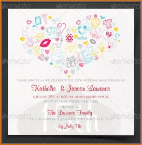 Anniversary Invitation Template