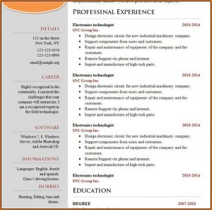 Attractive Resume Templates Free Download Pdf