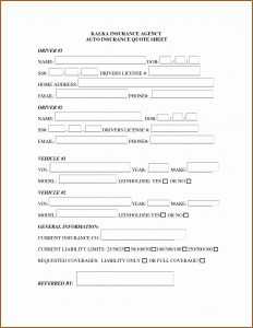 Auto Insurance Card Template Pdf