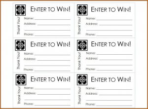Avery Raffle Ticket Template