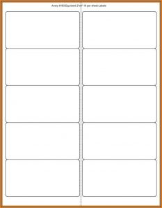 Avery Shipping Label Template 18163