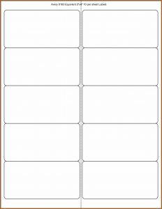 Avery Shipping Label Template 8163