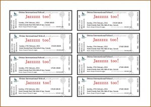 Avery Ticket Template