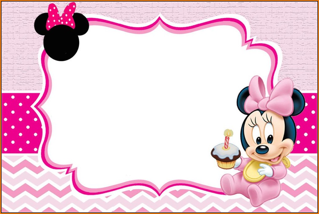 Baby Minnie Mouse Invitation Template