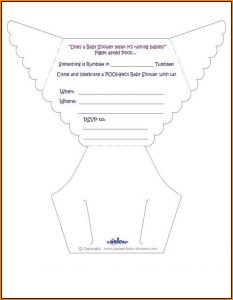 Baby Shower Diaper Invitation Template