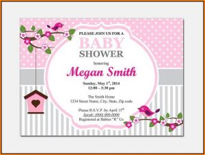 Baby Shower Invitations For Word Templates
