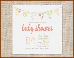 Baby Shower Invite Template