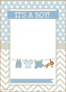 Baby Shower Invite Template Boy