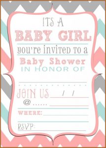 Baby Shower Invite Template Printable Free