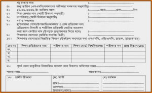 Bangladesh Post Office Job Application Form