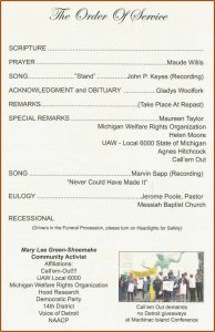 Baptist Funeral Order Of Service Template