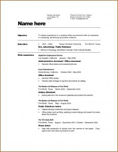 Basic Resume Template Australia