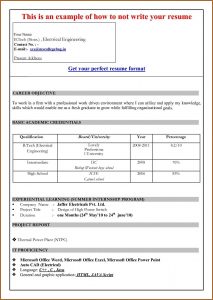 Best Resume Format Download In Ms Word